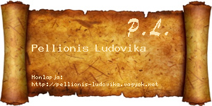 Pellionis Ludovika névjegykártya